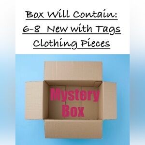 5 lb Mystery Box SIZE XLARGE Name Brands NEW with TAGS at least 6-8 pieces